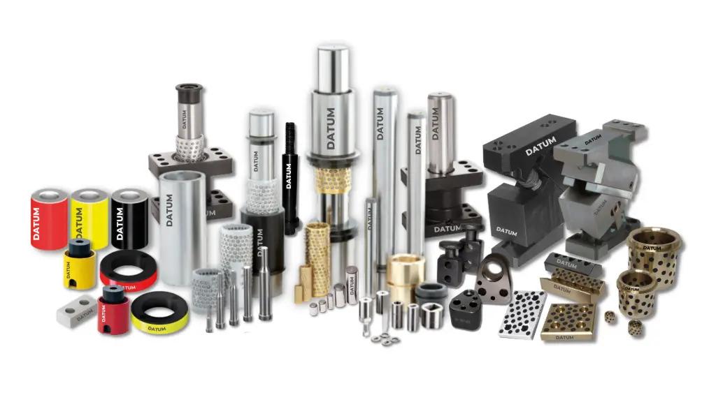 cam unit, punches, guide post set, dowel pins, wear plate, ball cage, retainers cam unit, punches, guide post set, dowel pins, wear plate, ball cage, retainers